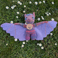 Amethyst - XL Knitted Bat