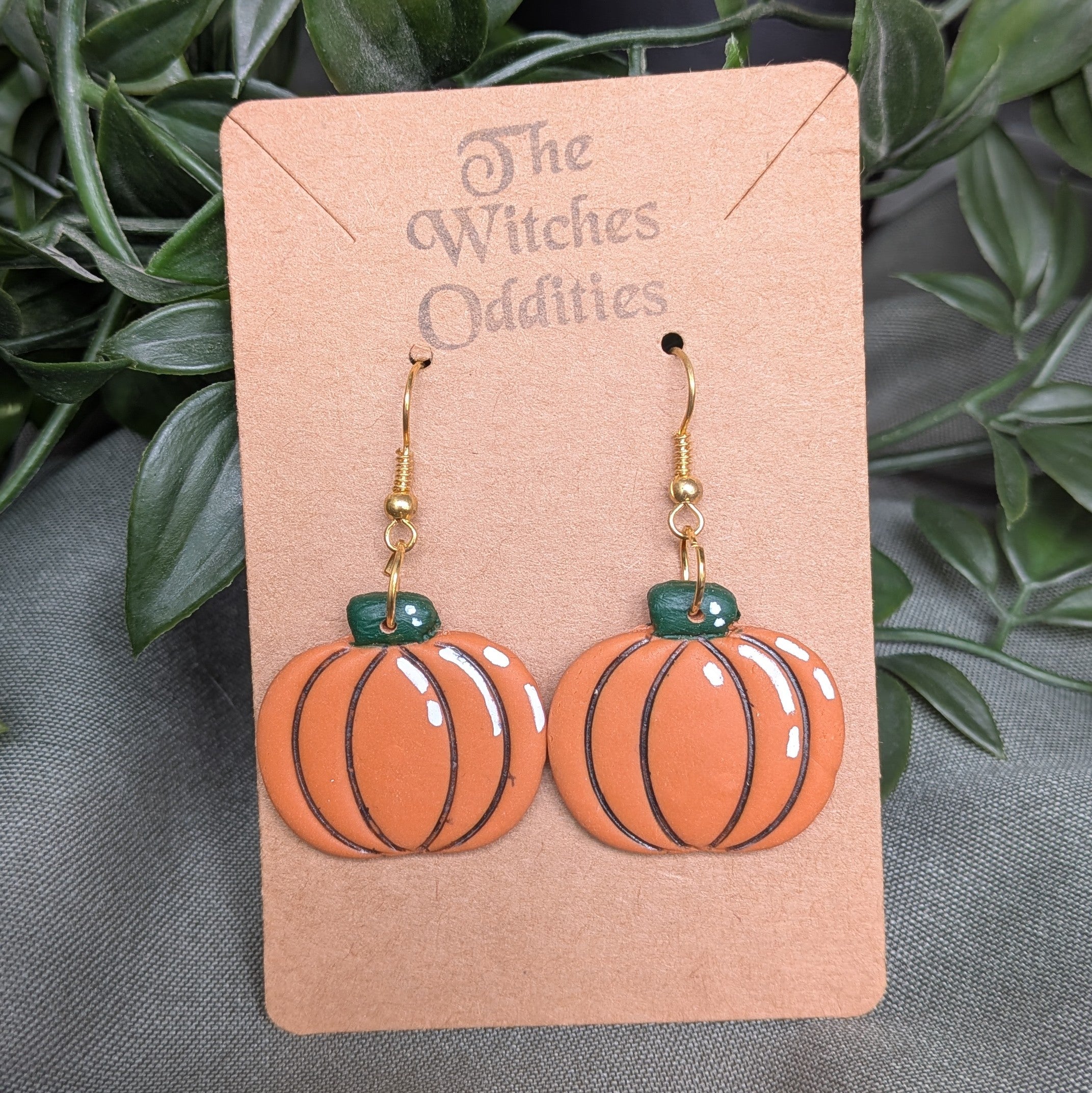 Orange Pumpkin Earrings