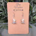 Crystal Ball Earrings - Clear